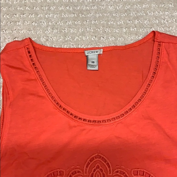 J Crew embroidered tank top - Picture 2 of 3